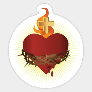 Sagrado corazón de Jesús Sticker